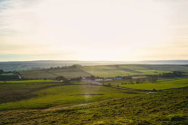 Zirveden İngiliz kırsal manzarası