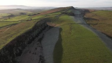 İngiliz kırsalının güzel hava manzarası
