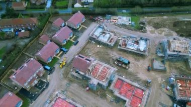 İngiltere 'de yeni inşaat ve geliştirme alanlarının havadan görüntüsü