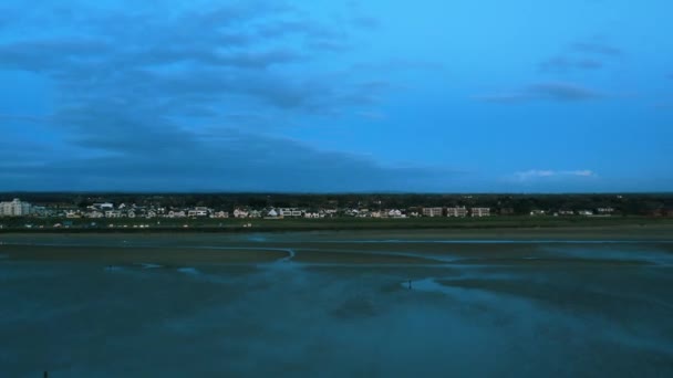 Luftaufnahme Der Häuser Der Küste Englands — Stockvideo