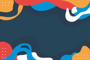 modern sıvı soyut arka plan. Renkli poster, vektör illüstrasyonu