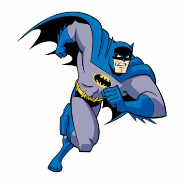 Vektör çizimleri Adalet Birliği 'nde süper kahraman Batman.