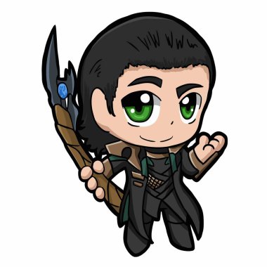 Vektör çizimleri İntikamcılar 'daki küçük Loki