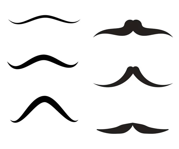 Homens Mustaches Collection Feliz Dia Dos Pais — Fotografia de Stock
