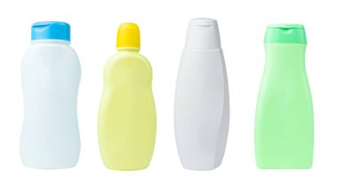 Krem, şampuan, tuvalet malzemesi, losyon için konteynır. Markasız plastik tüp. Güzellik ve kozmetik konsepti