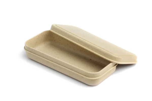 Beslenme Çantası Beyaz Arka Planda Izole Edilmiş Plastik Kutu — Stok fotoğraf