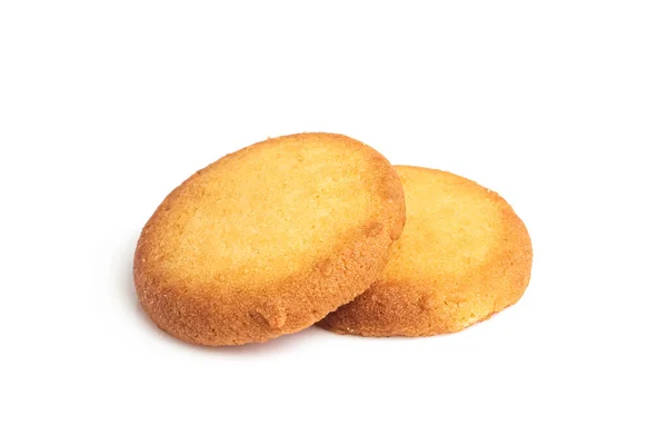 Датське Масло Масляне Печиво Ізольоване Білому Пекарні — стокове фото