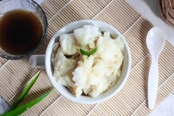 Bubur Sumsum Dessert Porridge Originating Java Made Rice Flour Coconut — Stock Photo, Image