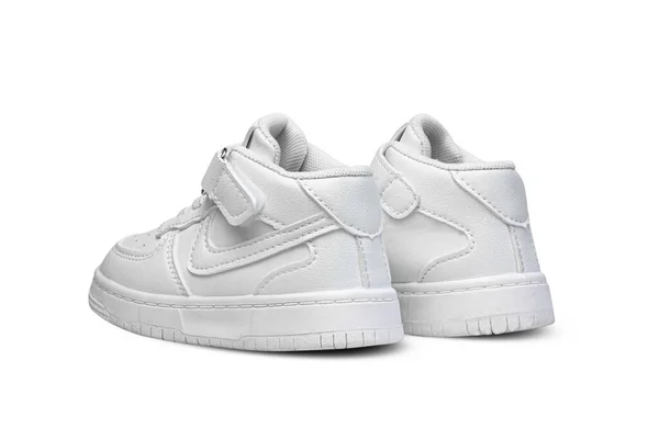 Jakarta Indonesia April 2023 Nike Air White Sneakers Isolated White — Stock Photo, Image