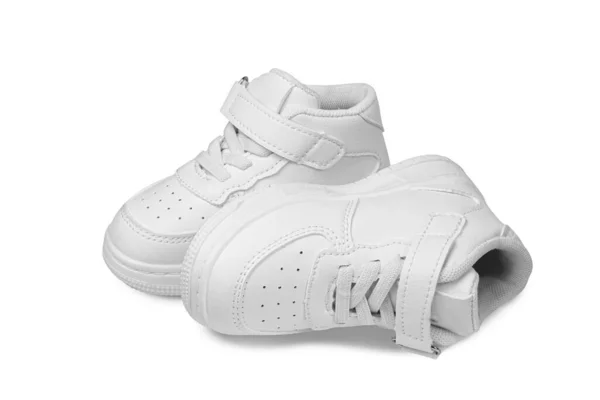 印度尼西亚雅加达 2023年4月5日 耐克白色休闲装运动鞋 男女运动鞋 鞋的概念 儿童运动鞋 — 图库照片
