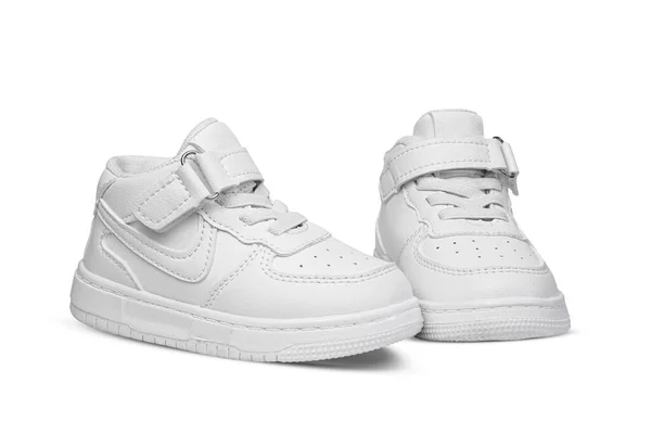 Jakarta Indonesia April 2023 Nike Air White Sneakers Isolated White — Stock Photo, Image