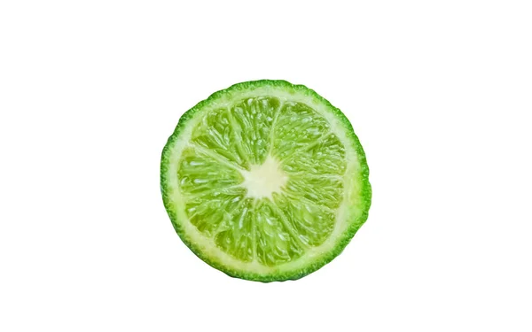 Lime Closeup Isolated White Background — Stock Photo, Image