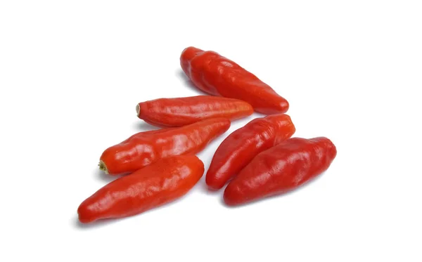 Chili Pepper Isolated White Background Hot Pepper Clipping Path — Stock Photo, Image
