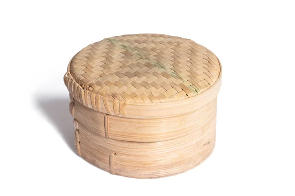 Bambu Beyaz Zemin Üzerine Yapılan Vapur Seti — Stok fotoğraf