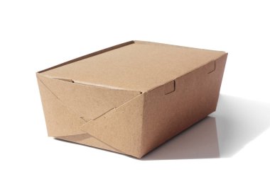 Beyaz arkaplanda paket kağıdı taşıyıcısı