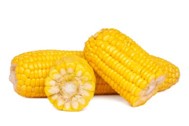 beyaz arkaplanda izole mısır