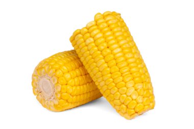 beyaz arkaplanda izole mısır