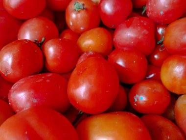 Masadaki kırmızı domatesler