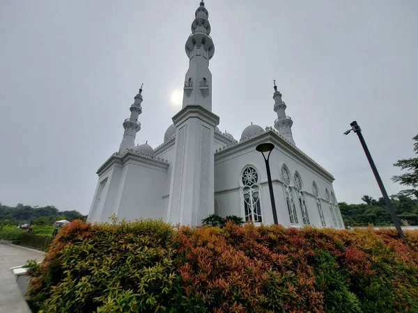 Vista Mezquita Thohir Depok Indonesia — Foto de Stock