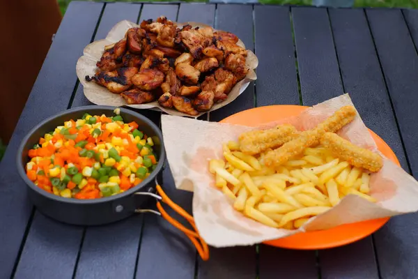 tavuk ve patates kızartması