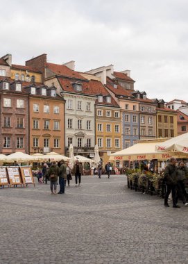 Varşova, Polonya - 4 Kasım 2023: Varşova 'da Eski Şehir