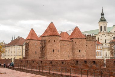 Varşova, Polonya - 4 Kasım 2023: Varşova 'da Eski Şehir