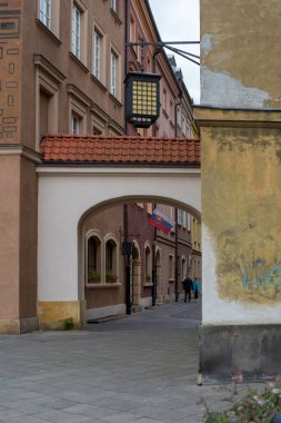 Varşova, Polonya - 4 Kasım 2023: Varşova 'da Eski Şehir