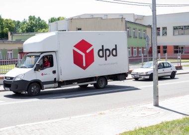 DPD servis kamyonu. Yüksek kalite fotoğraf