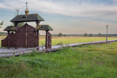 Odrynki, Poland, 08. 18. 2024. Monastery of Saints Anthony and Theodosius Pechersk in Odrinki. High quality photo clipart