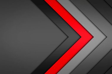 Geometrik gri-kırmızı arka plan. Uzayı kopyala Soyut arkaplan. Metin için yer.