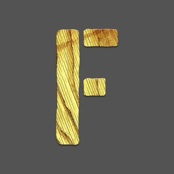 Litera Alfabet Wykonany Liter Wykonany Drewna Odizolowany Szarym Tle Edukacja — Zdjęcie stockowe