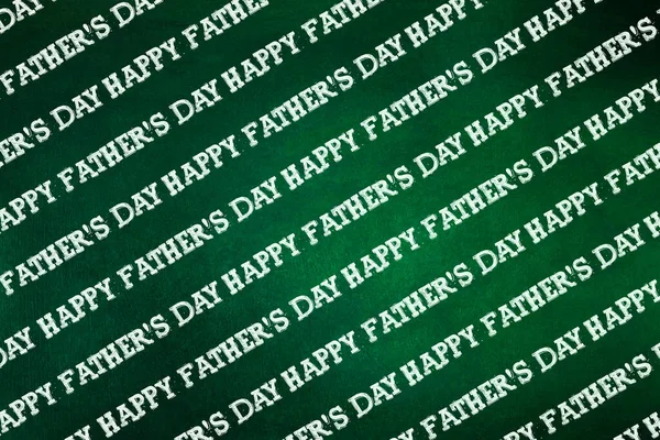 Feliz Día Del Padre Cartas Sobre Fondo Verde Oscuro Vacaciones — Foto de Stock