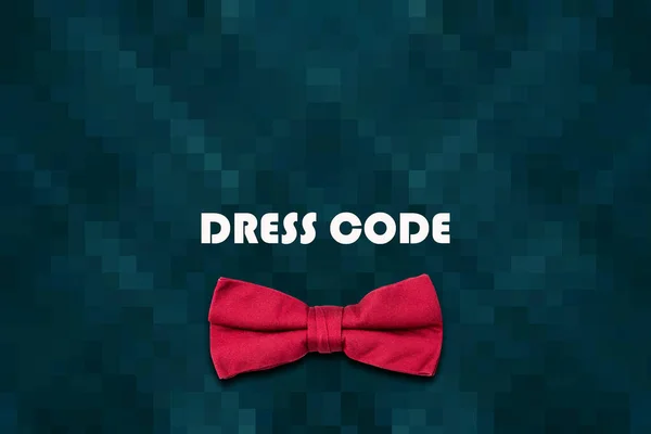 Dress Code Concept Stropdas Een Donkere Geometrische Achtergrond Zaken Lifestyle — Stockfoto