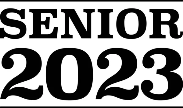 Senior Year High School 2023 — Stock Vector