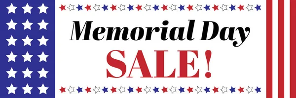 Stock vector Memorial Day Sale - America