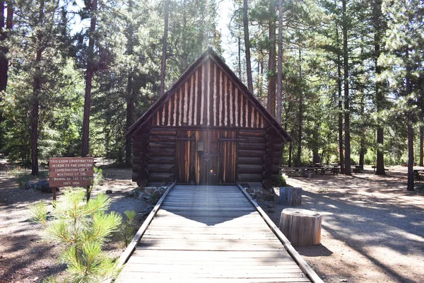Forest Cabin Nature Burney Falls — Stock Photo, Image