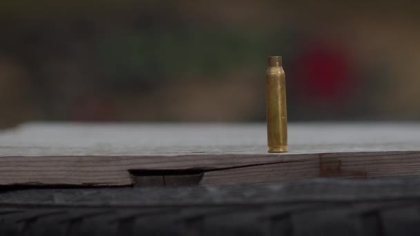 Casing Bullet Shooting Range — Stock Video