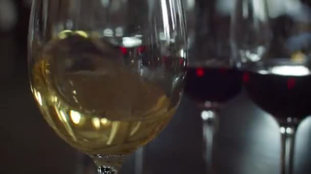 Copo Vinho Perfumado Adega — Vídeo de Stock