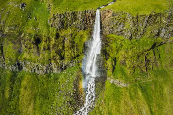Bjarnarfoss Waterfall Budir Півострові Snaefellsnes Ісландії — стокове фото