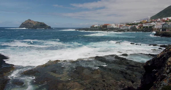 Garachico Stadt Und Vulkanische Küste Teneriffa Kanarische Inseln — Stockfoto