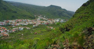 Tamaimo, Tenerife, beautiful little village in the mountains. Touristic destination. Trip to hills and gorge Risco Blanco. Teno national park. No people. nobody.