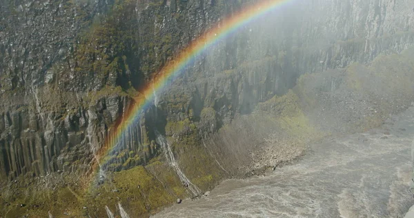 Islandia Cañón Río Cerca Cascada Dettifoss Cascada Más Poderosa Europa —  Fotos de Stock