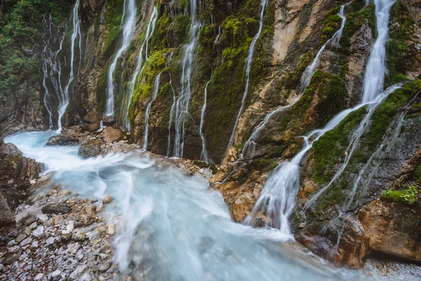 Wimbachklamm Gorge Wich Beautiful Water Streams Berchtesgaden Bavaria Germany — Stock Photo, Image