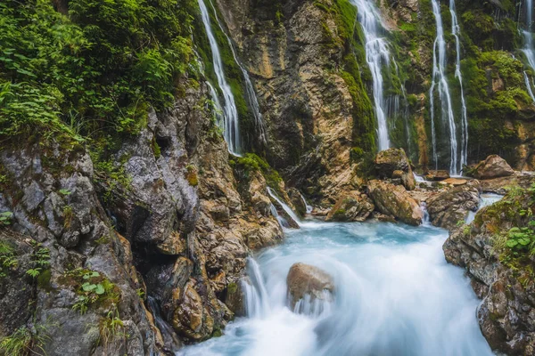 Garganta Wimbachklamm Con Hermosas Corrientes Agua Cerca Berchtesgaden Baviera Alemania — Foto de Stock