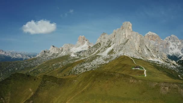 Timelapse Passo Giau Couper Souffle Dans Les Dolomites Par Une — Video