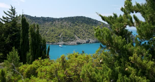 Schöne Bunte Assos Dorf Auf Der Insel Kefalonia Griechenland — Stockvideo