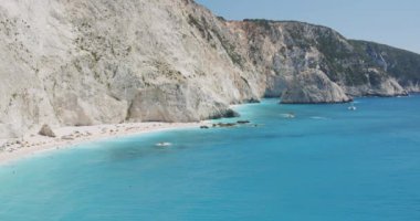 Porto katsiki Beach'te lefkada, Yunanistan.