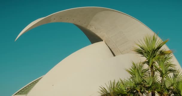 Санта Крус Тенерифе Канарские Острова Испания 2023 Марта Торио Белый — стоковое видео