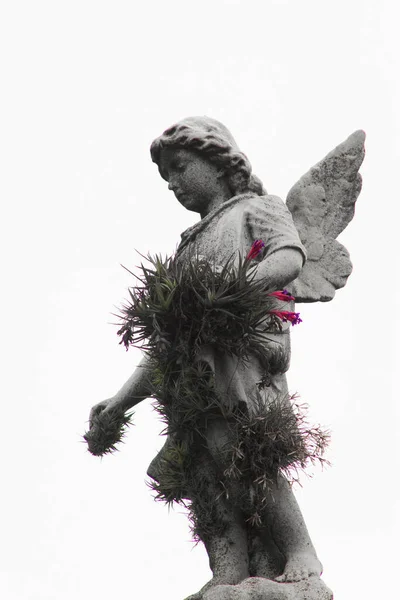 Скульптура Розміщена Гробницях Всередині Кладовища Буенос Айресі — стокове фото