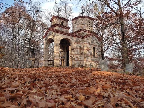 Dolno Jelovce Köyündeki Aziz Elijah Kilisesi Gostivar Makedonya Güzel Bir — Stok fotoğraf